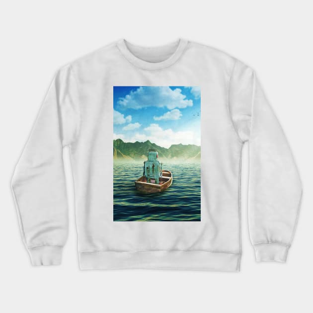 Swim back to shore Crewneck Sweatshirt by SeamlessOo